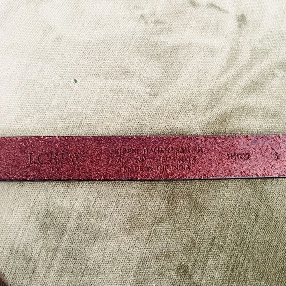 J. Crew Dark Brown Belt with Gold Buckle - Picture 3 of 16